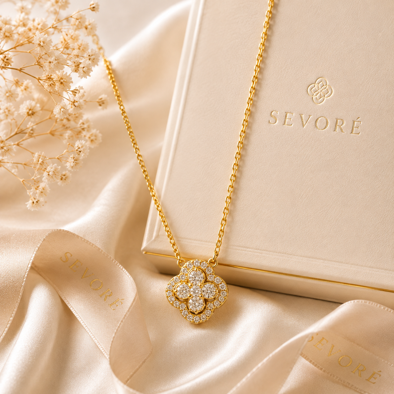 Céleste Clover Necklace